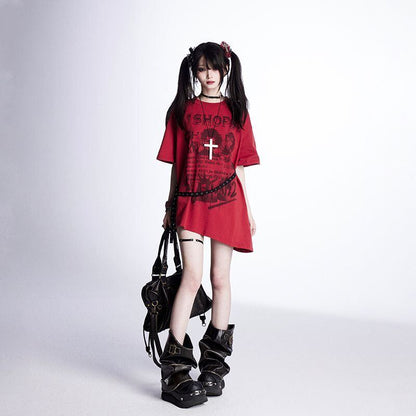 美人度アップ 絶対流行 売れ筋 早い者勝ち カジュアル 2色選択 Tシャツ<F-11522>