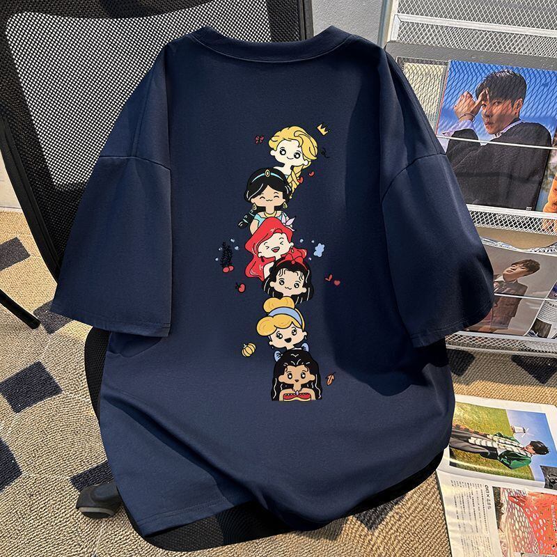 新商品 カジュアル 定番シンプル プリント 全6色 半袖TシャツF-8767