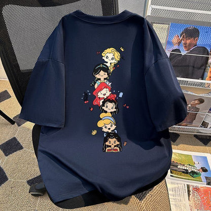 新商品 カジュアル 定番シンプル プリント 全6色 半袖TシャツF-8767