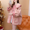 新商品 柔らかくて優しい印象 大人可愛い フリルドールカラーガーリーコートF-9946