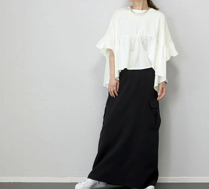 超人気 ファッション ゆったり感アップ Tシャツ カットソー＜F-8372＞
