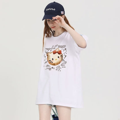 大人可愛い シンプル 大人気 半袖 Tシャツ F-13353