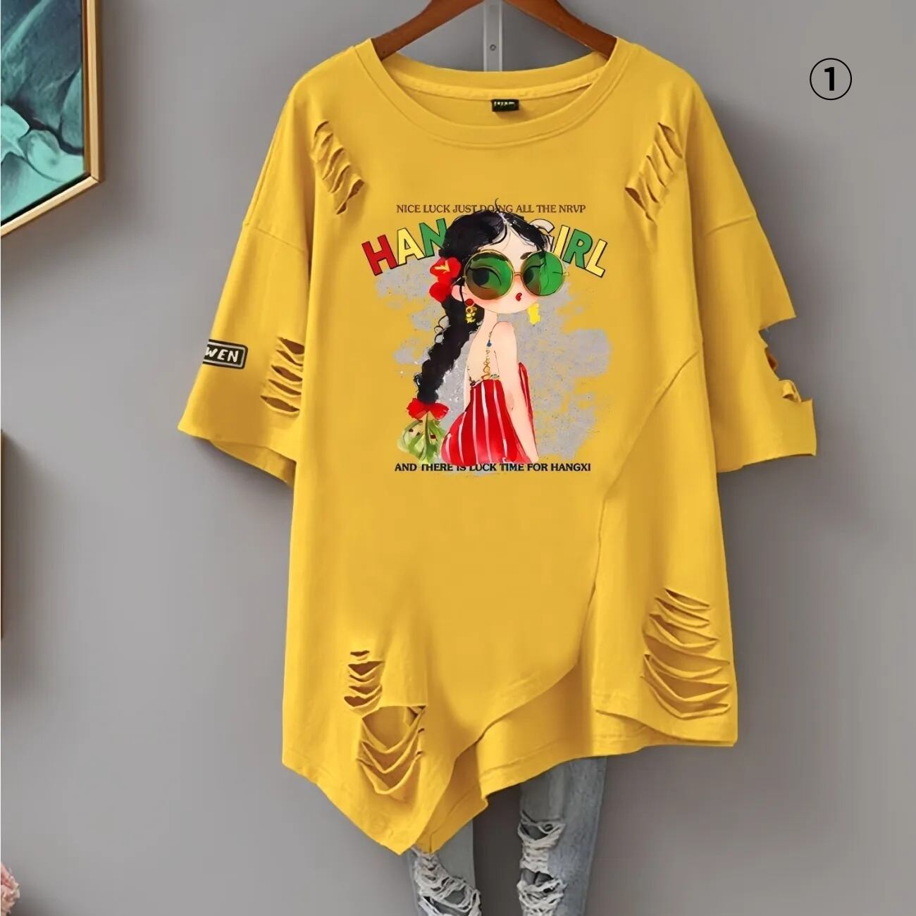 絶対流行 カジュアル 早い者勝ち 2色選択 Tシャツ<F-11651>