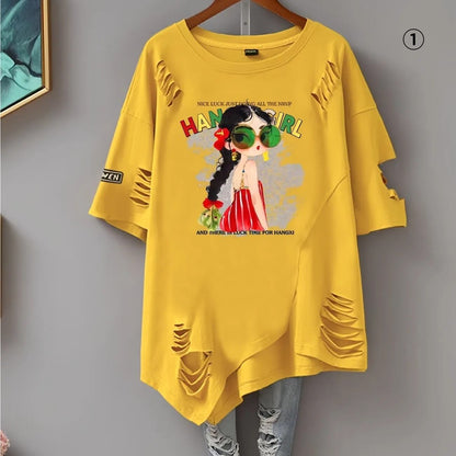 絶対流行 カジュアル 早い者勝ち 2色選択 Tシャツ<F-11651>
