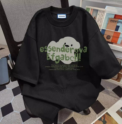 今季マストバイ プリント 定番シンプル 全5色 Tシャツ カットソー＜F-8552＞