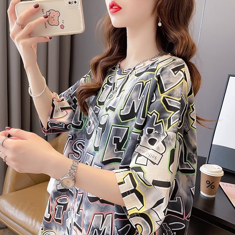 カジュアル   オシャレ度満点 Tシャツ カットソー＜F-3504＞