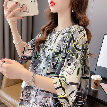 カジュアル   オシャレ度満点 Tシャツ カットソー＜F-3504＞