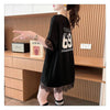 売り切れ必至 レース ファッション 切り替え ゆったり 半袖Tシャツ＜F-8480＞
