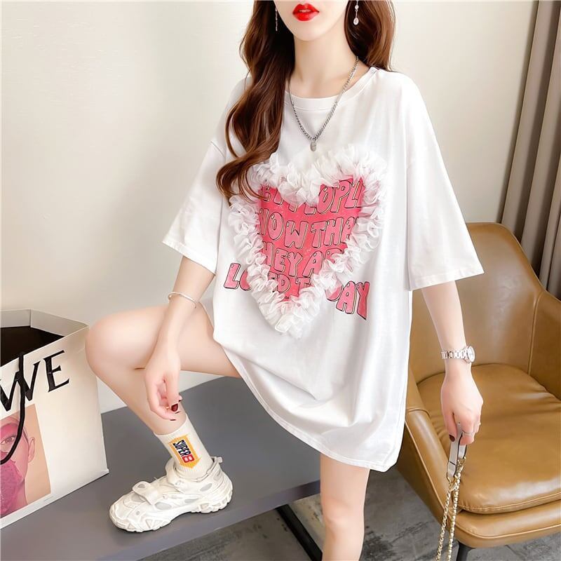 個性的なデザイン   今季大好評 Tシャツ カットソー＜F-3410＞