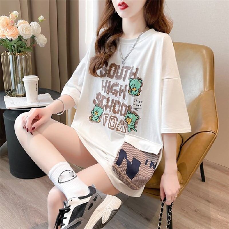 スタイリッシュ   一目惚れ Tシャツ カットソー＜F-3091＞