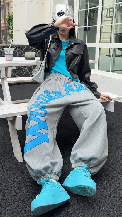 デザイン オシャレ 切り替え 4色 スウェット パンツ F-12210