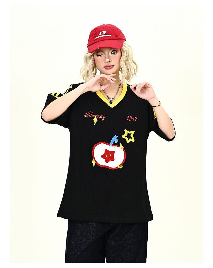 売り切れ必至 早い者勝ち 絶対流行 カジュアル 2色選択 Tシャツ<F-11545>