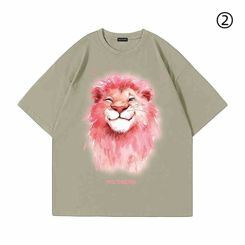 絶対流行 デザイン性抜群 ファッション感満々 着心地良い 全7色 半袖 Tシャツ 男女兼用F-6778