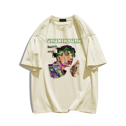 着回し力抜群 カジュアル 定番シンプル プリント全6色 半袖TシャツF-7029