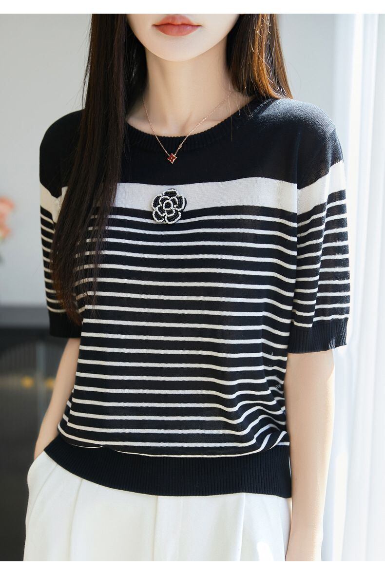 定番シンプル 売り切れ必至 着回し力抜群 全2色 Tシャツ <F-11938>