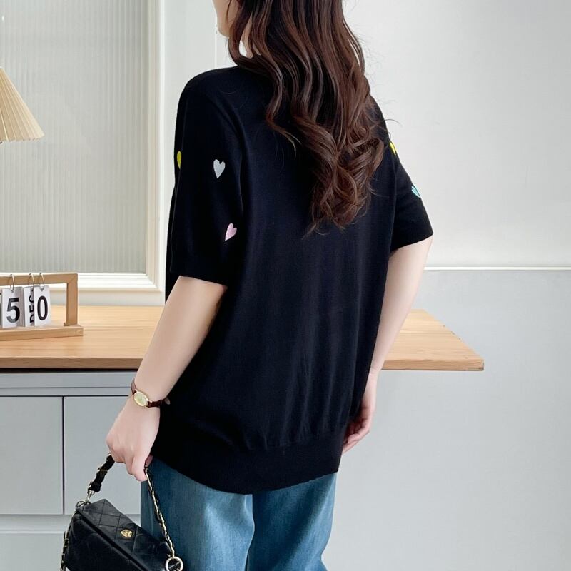 大活躍 好感度UP 海外トレンド カジュアル 全3色 半袖 Tシャツ ＜F-12038＞