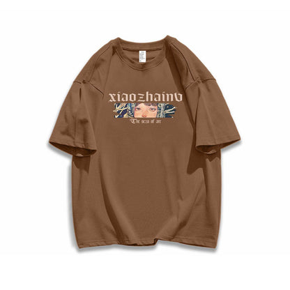 ポップなプリントが夏に映えるプリントTシャツ 半袖 全8色 Tシャツ F-9252