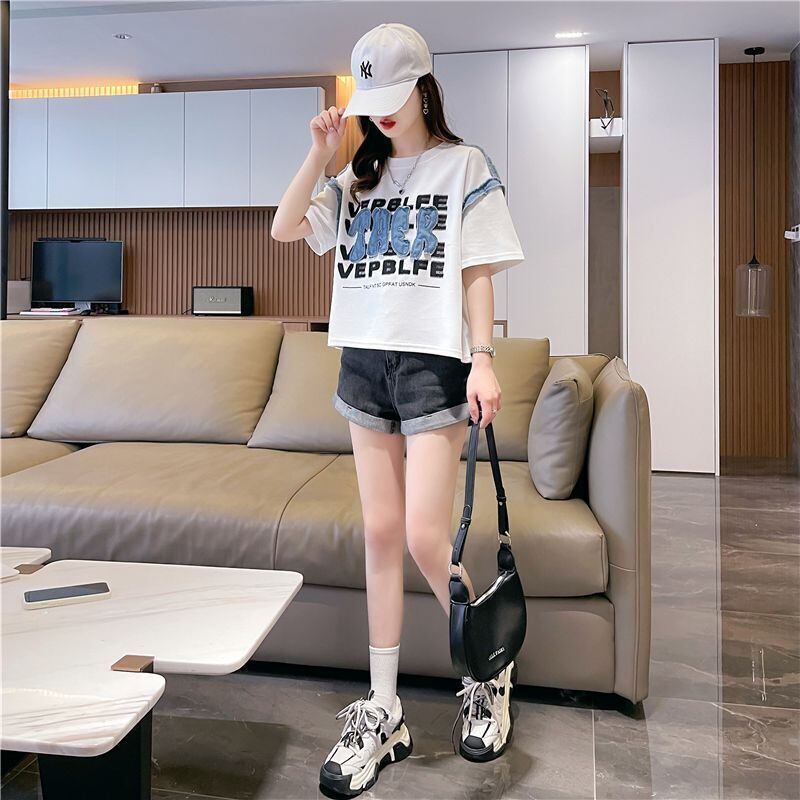 着回し力抜群 早い者勝ち 絶対流行 カジュアル 2色選択 Tシャツ<F-11645>