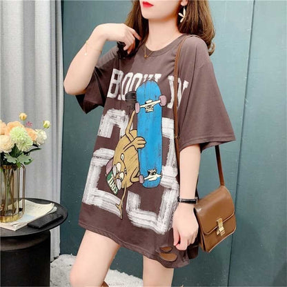 デザイン感   チャーミング Tシャツ カットソー＜F-3164＞