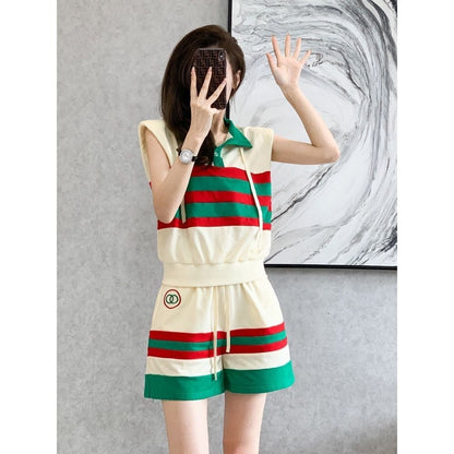 大活躍 シンプル ファッション 上品 ブラウスⅹパンツセット<F-6624>