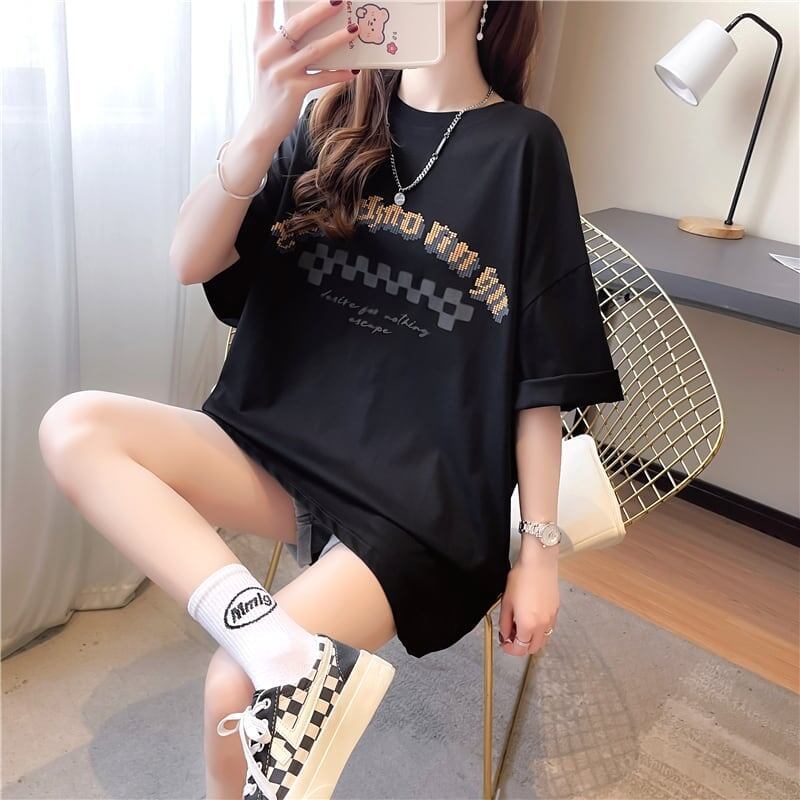 ゆったり感アップ   オシャレ度満点 Tシャツ カットソー＜F-3478＞