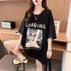 質感のいい 半袖 ラウンドネック Tシャツ ワンピース ＜F-8638＞