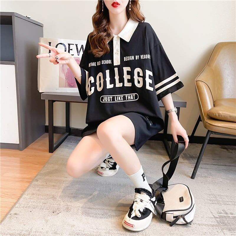 デザイン感   チャーミング Tシャツ カットソー＜F-3623＞