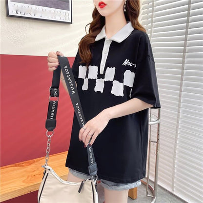 デザイン感   チャーミング Tシャツ カットソー＜F-3586＞