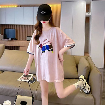 おすすめ 好感度UP 美人度アップ カジュアル 全4色 半袖 Tシャツ ＜F-11147＞