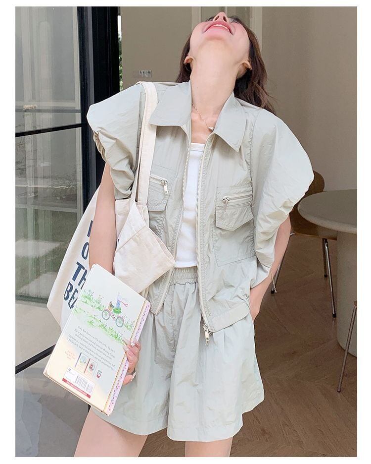 ファッション デニム 個性派 半袖Ｔシャツⅹパンツセット<F-11726>