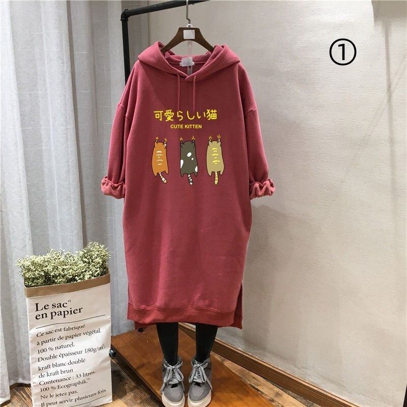 【裹起毛】質感のいい ニット プラスベルベット長袖 セーター F-10224
