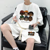 大注目 組み合わせやすい　半袖 Tシャツ＋パンツ 4色　セットアップ F-13149