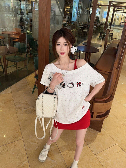 売れ筋 早い者勝ち 絶対流行 カジュアル Tシャツ<F-11405>