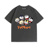人気上昇中 キュート カジュアル プリント 4色選択 半袖Tシャツ＜F-9189＞