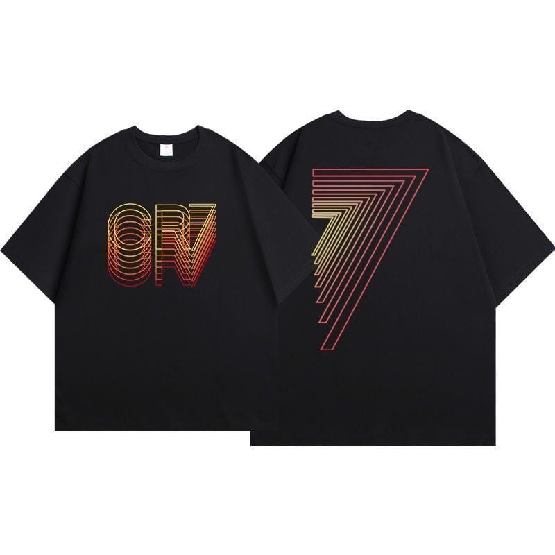 早い者勝ち アバンギャルド 大活躍 プリント 2色 半袖TシャツF-8835