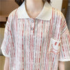 絶対流行 プリント カジュアル ゆったりトップス 半袖Tシャツ 全2色＜F-8314＞