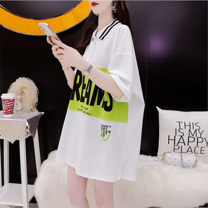 ゆったり感アップ   カジュアル Tシャツ カットソー＜F-3506＞