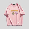 男女兼用 シンプル プリント Tシャツ F-13304