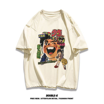 男女兼用 大人気 プリント ファッション 半袖 Tシャツ F-13276