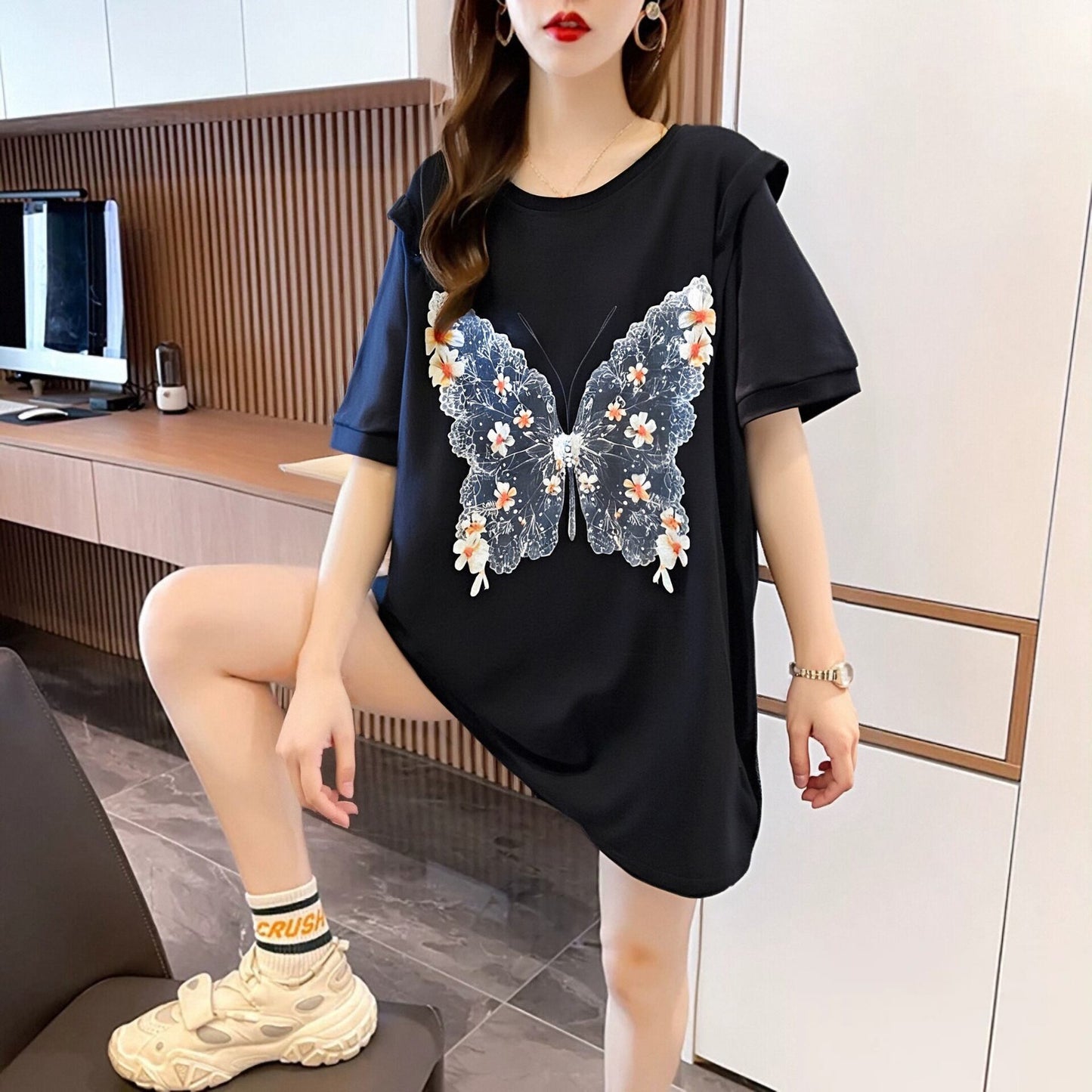 定番シンプル 着回し力抜群 売り切れ必至 全5色 半袖Tシャツ<F-11557>