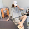 定番シンプル ?感?佳 夏に嬉しい機能付き カジュアル 全4色 半袖トップスⅹショートパンツセットF-9079