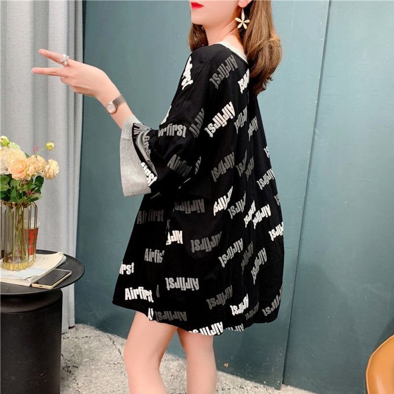 ゆったり感アップ   スタイリッシュ Tシャツ＜F-2856＞