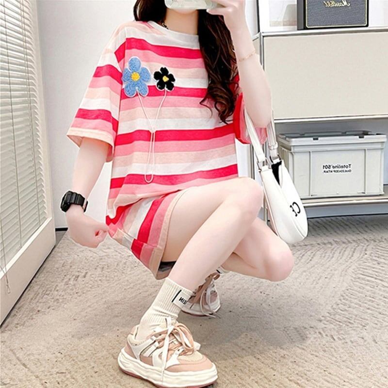 オシャレ度満点   美感いっぱい カットソー＜F-3296＞