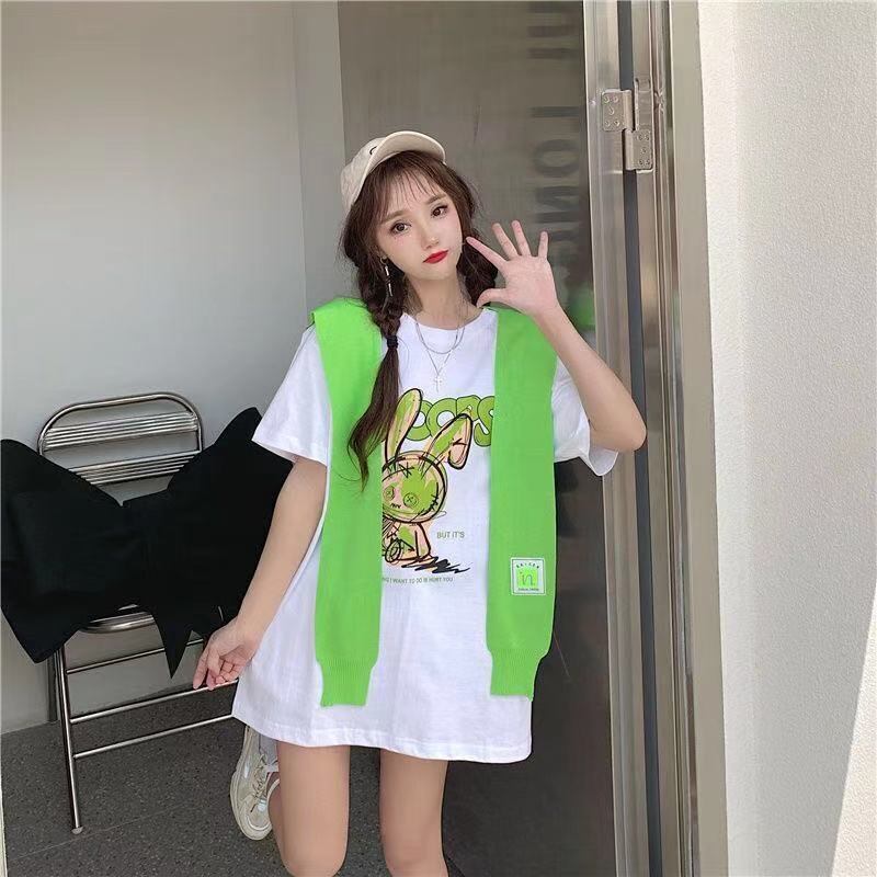 早い者勝ち 早い者勝ち 絶対流行 カジュアル 2色選択 Tシャツ+カウルネック<F-11153>
