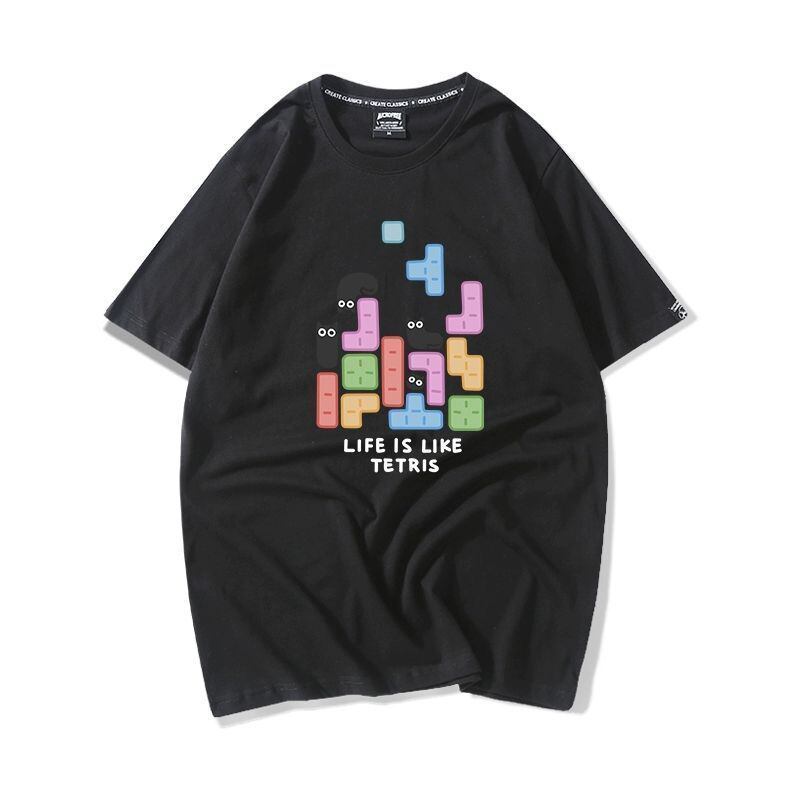 活躍する優秀アイテム 着心地良い カジュアル プリント 全8色 半袖Tシャツ 男女兼用F-9321