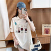 美人度アップ   可愛いウサギちゃん Tシャツ ゆったり半袖 ＜F-2956＞