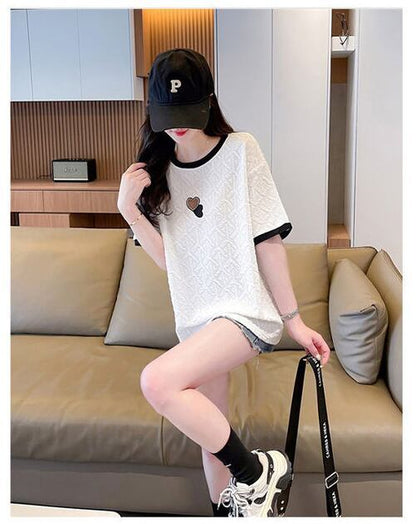 売り切れ必至 ファッション カジュアル 全3色 半袖Tシャツ<F-8507>