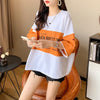 オシャレ度満点   美感いっぱい カットソー＜F-3042＞
