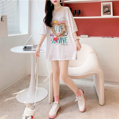 デザイン感   チャーミング Tシャツ カットソー＜F-3529＞