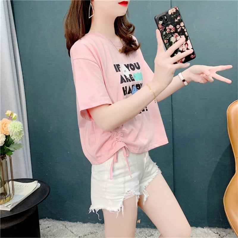 個性的なデザイン   一目惚れ Tシャツ カットソー＜F-3671＞